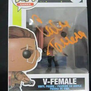 Carla Tassara signed Funko Pop! Vinyl: Cyberpunk 2077 - V- Female #591 w/COA